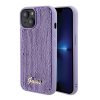 Guess Sequin Script Metal Apple iPhone 15 hátlap tok, lila
