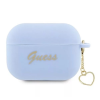 Guess Silicone Charm Heart Apple AirPods Pro 2 tok - Kék (GUAP2LSCHSB)
