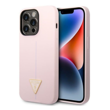 Guess Silicone Triangle Apple iPhone 14 Pro hátlap tok, lila tok és táska