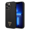Guess Silicone Triangle Apple iPhone 14 Pro Max hátlap tok, fekete