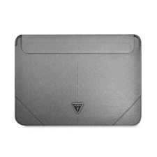 Guess Sleeve Saffiano Triangle Logo, GUCS16PSATLG 16" laptop tok, ezüst számítógéptáska