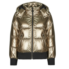 Guess Steppelt kabátok BICE METALLIC HOODIE PUFFER Arany EU L