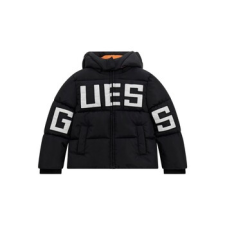 Guess Steppelt kabátok  HOODED PADDED JACKET Fekete 5 ans gyerek kabát, dzseki