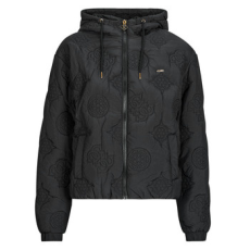 Guess Steppelt kabátok IVY ZIP HOODIE PUFFER JACKET Fekete EU S