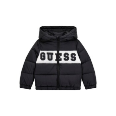 Guess Steppelt kabátok  PADDED HOODED LS JACKET W ZIP Fekete 6 ans