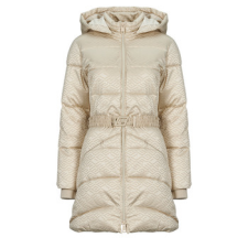 Guess Steppelt kabátok SELINE LOGO MIDI PUFFER Bézs EU XL női dzseki, kabát