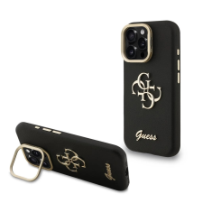 Guess tok kihajtható állvánnyal fekete GUHCP16XPCS4GSK Apple iPhone 16 Pro Max készülékhez tok és táska
