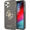 Guess TPU Big 4G Full Glitter Apple iPhone 12 Pro Max hátlap tok, fekete (GUHCP12LPCUGL4GBK)