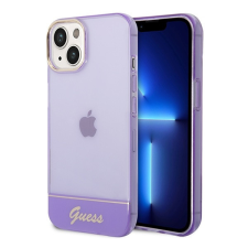 Guess Translucent Apple iPhone 14 hátlap tok, lila tok és táska
