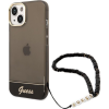 Guess Translucent Pearl Strap Apple iPhone 14 Plus hátlap tok, fekete (GUE1988)