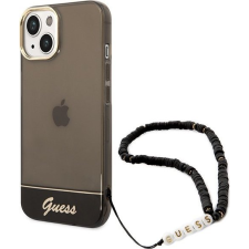 Guess Translucent Pearl Strap Apple iPhone 14 Plus hátlap tok, fekete (GUE1988) tok és táska