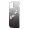 Guess Vintage iPhone 12 Pro Max (6,7") ezüst-fekete csillámos hátlap tok