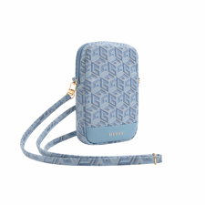 Guess Zip GCube Bottom Stripe - Telefontáska kék (GUWBZPGCSPGB) kézitáska és bőrönd