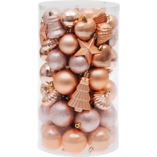  Gule MagicHome Vianoce, sada, 65 ks, ružové zlato, mix, na vianočný stromček karácsonyi dekoráció