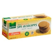 Gullon Cukormentes  Digestiv Korpás Keksz 400 g diabetikus termék