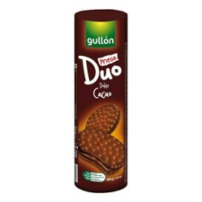 Gullon Keksz GULLON Mega Duo duplacsokis 500g csokoládé és édesség