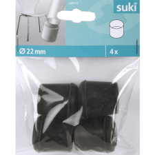 GUMI BÚTORLÁB VÉG FEKETE, 22MM ÁTMÉRŐ, 4DB-OS bútor