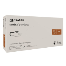  Gumikesztyű Mercator Santex latex PÚDERES "XL" 100db/doboz, 10doboz/karton
