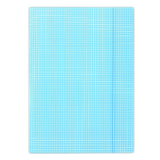  Gumis mappa DONAU A/4 karton kockás kék mappa