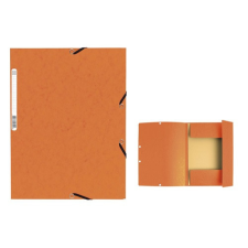 Gumis mappa karton Exacompta A/4 355g narancssárga mappa
