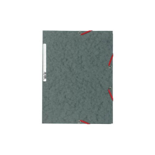 Gumis mappa karton Exacompta prespán A/4 szürke mappa