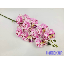  Gumis orchidea 7 fejes ág 77 cm - Rózsaszín-Pöttyös dekoráció