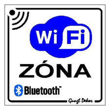 GUNGL DEKOR Matrica WI-FI zóna fehér "B" információs címke