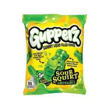  Gupperz Sour Squirt Grenades töltött gumicukor 72g csokoládé és édesség