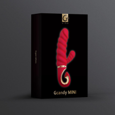 Gvibe Gcandy Mini - akkus, G-pontos, vízálló, csiklókaros vibrátor - 19 cm (piros) vibrátorok