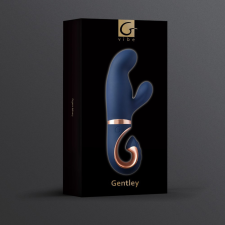 Gvibe Gentley - szilikon, akkus, G-pontos, vízálló, csiklókaros vibrátor - 19,9 cm (kék) vibrátorok