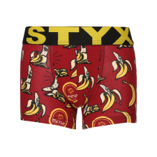 Gyerek boxeralsó Styx art sportos gumipánt banánok (GJ1359) 9-11 éves gyerek alsó
