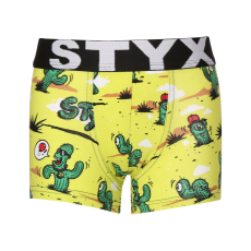  Gyerek boxeralsó Styx art sportos gumipánt kaktusz (GJ1351) 12-14 éves
