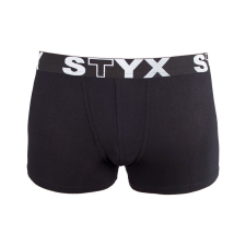 Gyerek boxeralsó Styx sportos gumipánt fekete (GJ960) 9-11 éves gyerek alsó
