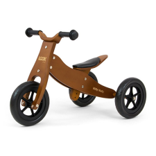  Gyerek multifunkciós fa futóbicikli Milly Mally Cool Dark Natural lábbal hajtható járgány
