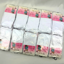  Gyerek Pamut Harisnyanadrág Féher 20 Pár gyerek harisnya