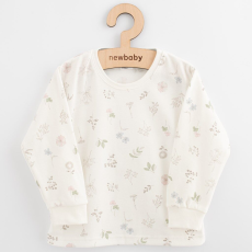  Gyerek pamut hosszú ujjú póló New Baby Kindergarten virágokat, vel. 116 (5-6 éves)