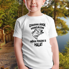  Gyerek póló pecásnak - Járok horgászni, néha halat is fogok