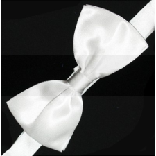  Gyerek szatén csokornyakkendő - Fehér nyakkendő