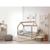 Gyerekágy HÁZIKÓ D3 fenyő 80 x 160 cm Ágyrács: Ágyrács nélkül, Matrac: EASYSOFT 10 cm matrac, Ágy alatti tárolódoboz: Fenyőfa tárolódoboz