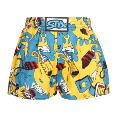  Gyerekek bő szárú boxeralsók Styx art klasszikus gumipánt robbanás (J1750) 12-14 éves