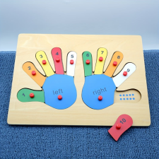  Gyerektenyér és láb fa kirakós játék puzzle, kirakós