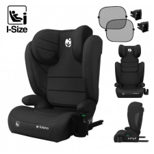  Gyerekülés állítható fejtámla, pohártartó ISOFIX 100-150cm I-size fekete gyerekülés