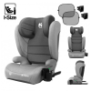  Gyerekülés állítható fejtámla, pohártartó ISOFIX 100-150cm I-size szürke