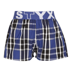  Gyermek bő szárú boxeralsók Styx sportos gumipánt többszínben (BJ940) 4-5 éves