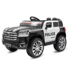 Gyermek elektromos autó Baby Mix Police 4x4 fekete elektromos járgány