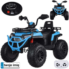  Gyermek elektromos quad 4x4, markolatban gázlengéscsillapítóval, kék elektromos járgány