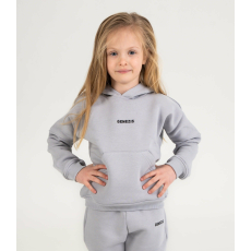  Gyermek kapucnis "Fluffy", szürke - 122