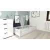  Gyermek Montessori ágy PINELO 90 x 200 cm, fehér Ágyrács: Lamellás ágyrács, Matrac: Deluxe 10 cm matrac