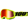  Gyermek Motocross Szemüveg 100% Strata 2 sárga / piros tükörlencse