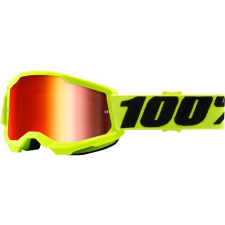 Gyermek Motocross Szemüveg 100% Strata 2 sárga / piros tükörlencse motoros szemüveg